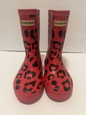 Girls Hunter Boots Toddler Size 9 Pink Cheetah print Girls' Booties price