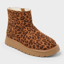 Girls' Honor Faux Suede Style Boots - Cat & Jack Girls' Booties price