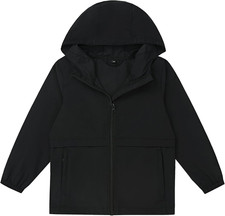 Boys Girls Windbreaker Hooded Jacket Lightweight Packable Rain Coat | Soft-Fabri Girls' Raincoat price