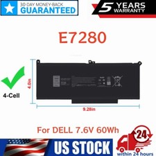 ✅F3YGT Battery For Dell Latitude 7280 7480 7380 7290 7390 7490 E7480 E7490 60Wh Laptop Battery price