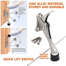 Heavy Duty Kickdown Door Stopper, One Touch Adjustable Kickdown Door Stop Door Stopper price