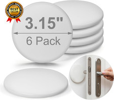White Door Stoppers for Wall, 3.15" Self-Adhesive Door Knob Wall Protectors, 6 P Door Stopper price
