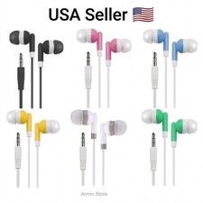 3.5mm In-ear Earbuds Headphones - Wired AUX Jack Earphone Stereo Great for Kids! Kids' Headphones price