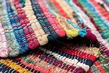 Chindi Hand Woven Cotton Blend Rag Rug 20"x30" Multi-Color Ships Assorted Colors Baby Room Rug price