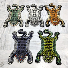 Handmade Tiger Rug 2x3 3x5 ft Hand Tufted Wool Irregular Tibetan Tiger Rug & Mat Baby Room Rug price