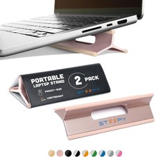 2 Pack Steepy Portable Laptop Stand Rose Gold Adjustable Riser Holder 13-17" NEW Laptop Accessories price