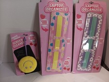 2 Laptop Organizer Strap Pockets 10 Inch Fits Most Laptops  & Screen Cleaner Laptop Accessories price