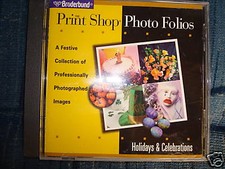 The Print Shop Photo Folios Holidays & Celebrations Photo & Clipart Software price