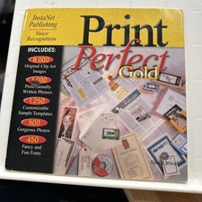 Print Perfect Gold CD 8,000 Clip Art Images Windows 1998 Or Higher Pc Photo & Clipart Software price