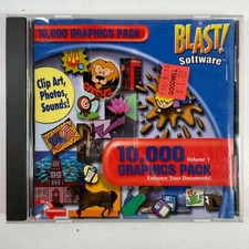 10,000 Graphics Pack Volume 1 PC CD-ROM Software Clip Art Photos Sounds Photo & Clipart Software price