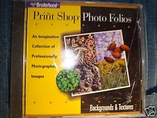 The Print Shop Photo Folios Backgrounds & Textures Photo & Clipart Software price