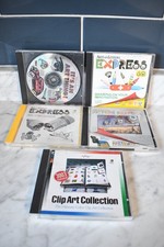 Lot of 4 Arts & Letters: Express Art Thing Picture Perfect PC CD + Clip Art CD Photo & Clipart Software price