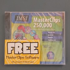 IMSI MasterClips 250,000 Clip Art CD-ROM Vector Art Web Art Photos Holiday Art Photo & Clipart Software price