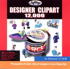 Designer ClipArt 12,000 PC CD color images royalty free pictures presentations Photo & Clipart Software price