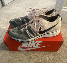 Nike Men’s Flyknit Trainer, pink/salmon color way,  size 10, Pre-Owned Good Sneakers price