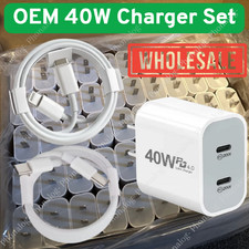 40W PD USB C Fast Charger Cube Type C Cable For iPhone 17 16 15 14 13 12 11 Lot Mobile Phone Cable price