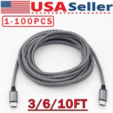 60W USB-C to USB-C Cable Fast Charger lot PD Nylon Cord For iPhone 16 Samsung Mobile Phone Cable price