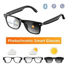 Photochromic Bluetooth Smart Glasses Auto Tint Open Ear Speaker Hands Free Call Smart Glasses price