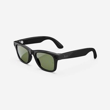 Refurbished Ray-Ban Meta Wayfarer (Gen 1), Shiny Black / G15 Green, Standard, Hi Smart Glasses price