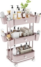3 Tier Drawer Shelf Beauty Cart W/ 12 Movable Storage Organizer Thickened Drawer Shelf price