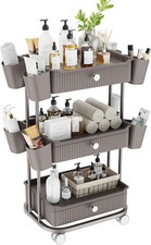 3 Tier Drawer Shelf Beauty Cart W/ 12 Movable Storage Organizer Thickened Drawer Shelf price