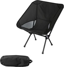 Portable Camping Chair Lightweight Folding Outdoor Chair (Black) Camping Chair price