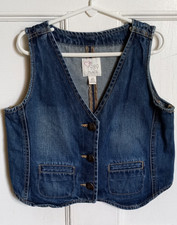 Children's Place Girls Size Large 10-12 Denim Vest Girls' Vest price