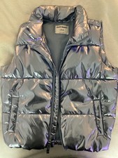 Old Navy puffer vest for girls. Light blue. Size L (10-12). In great condition. Girls' Vest price
