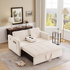 Convertible Sofa Bed With Cup Holder Pull Out Sleeper Sofa Bed USB Charger Port Sofa Bed price