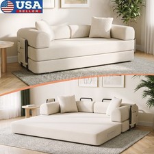 3 Seater Sleeper Sofa Bed Couch Convertible Pull-Out Bed + Side Pockets Washable Sofa Bed price