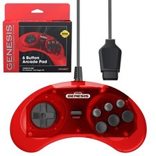 Retro-Bit Official Sega Genesis 6-Button Controller Pad for Sega Genesis - Red Tablet PC Accessories price