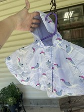 Girls 3-6 Baby GAP Hooded Poncho Purple Birds One Piece Girls' Poncho price