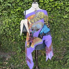 ✨Y2k Style euro Butterfly Vibrant Mesh Poncho Girls' Poncho price