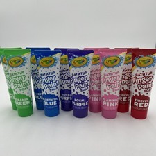 NEW!! Crayola 10pc 3oz Bathtub Finger Paint Soap Set Blue Red Green Pink Purple Face & Finger Paint price