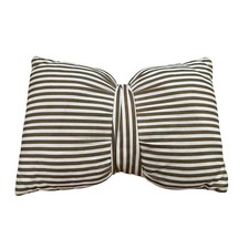 Gold stripe Bow Accent Pillow Coquette Girly boho nursery accent designer inspo Baby Gold Pillow price