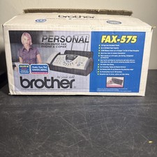 Brother FAX-575 Personal Plain Paper Fax Machine Phone Copier New Open Box READ Fax Machine price