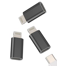 USB C Female to Lightning Male Adapter (3 Pack) Type C Charger Cable Charge P... Mobile Phone Converter - Adapter price
