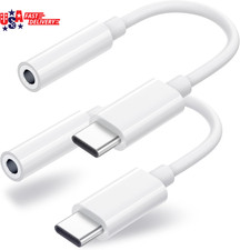 2-Pack USB-C to 3.5mm Headphone Adapter DAC HiFi Audio Call/Volume Plug&Play USB Mobile Phone Converter - Adapter price