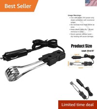 Compact 120W Car Water Heater - Stainless Steel Electric Heater for Outdoors Car Water Heater price