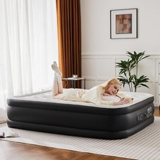 16" 18" Twin Queen Air Blow Up Inflatable Mattress Airbed with Built-in Pump Air Mattress price