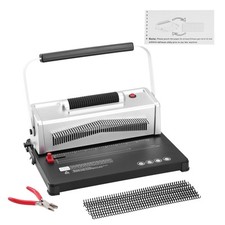Uimoso Coil Spiral Binding Machine Book Maker Electric w/ 100 Binding Spines Binding Machine price
