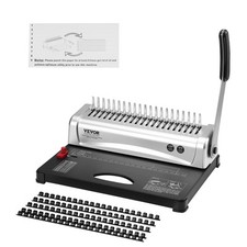 VEVOR Binding Machine Comb Binding Machine 21 Holes 100 PCS Binding Spines Binding Machine price