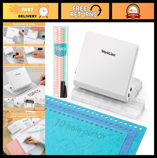 Metal Binding Machine with 10 Hole Punch & 30 Loose Leaf Binder Rings for Planne Binding Machine price