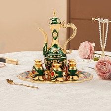 Tea Set with 8.45Oz Teapot and 1.01Oz Teacups, High-Quality Zinc Alloy Tea / Teapot Sets price