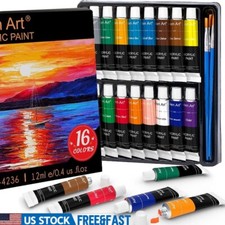 Acrylic Paint Set Pumpkin Crafts 16 Colors Non Toxic Rich Pigments Art Supplies Painting Supplies price