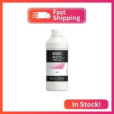 Liquitex BASICS Gesso Surface Prep Medium, 473ml (16-oz) Bottle, White Painting Supplies price