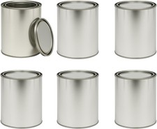 Empty Metal Paint Cans with Lids – Pint (16 oz) & Quart (32 oz) Sizes Painting Supplies price
