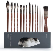 Artify Watercolor Brushes Professional, 14pcs Watercolor Paint Brush Set Painting Supplies price