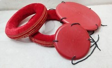 MUSICAL INSTRUMENT HANDMADE VELVET & FIBER  TABLA ACCESSORIES RING & TOP GADDI Musical Instrument Accessories price