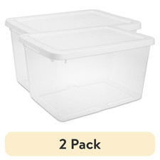 (2 pack) Sterilite 20 Quart Small Storage Bin, Clear Plastic Storage Container Storage Containers price